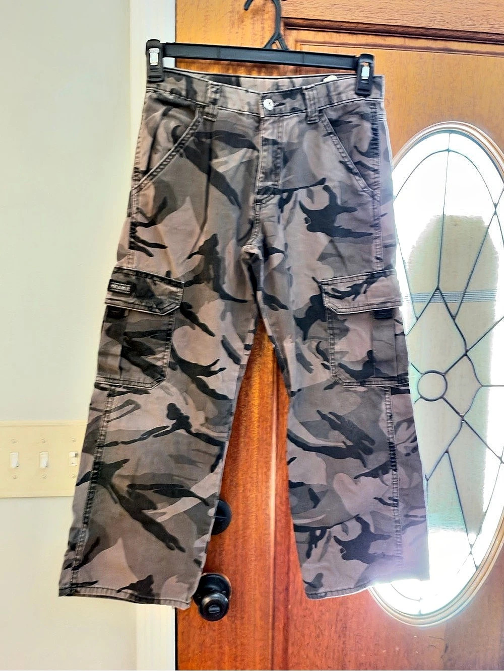 Boys Camo Cargo Pants